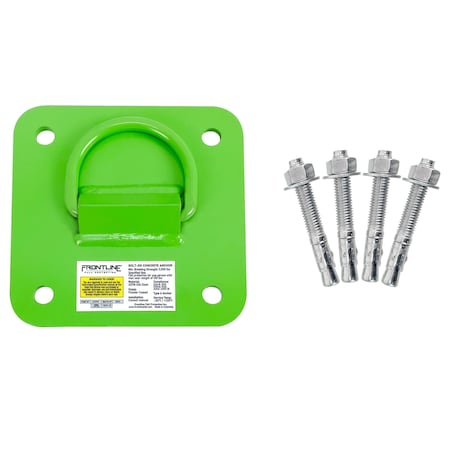 Frontline Concrete and Steel D-Ring Reusable Anchor Plate COP01